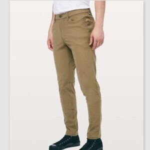 Lululemon Mens ABC Pant Slim Warpstreme Artifact Tan Beige Sz 32x31 Office Golf